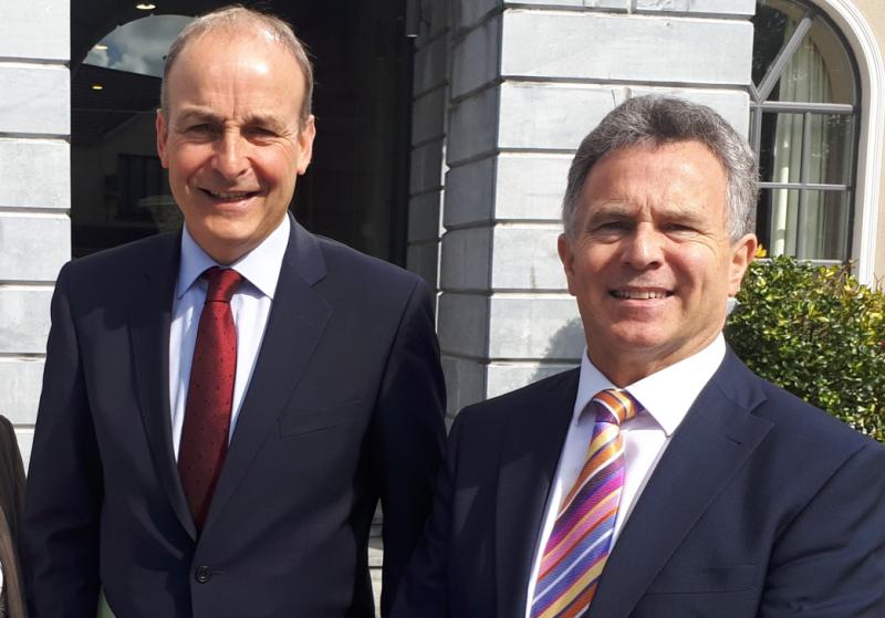 Fianna Fail leader, Micheál Martin criticises lack of progress on Portlaoise hospital