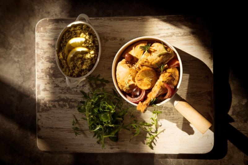 Italian-inspired Roasted Rosemary Lemon Olive Chicken