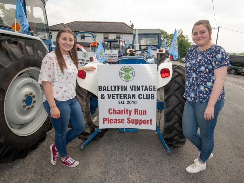 At the Ballyfin Vintage and Veterans Club Run were Shelly and Debbie Whelan. Photos by Denis Byrne