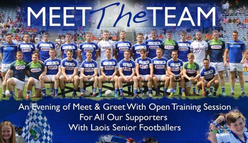 Meet and greet with Laois senior football team for supporters ahead of Leinster final clash with Dublin 