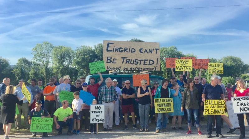 Laois residents vow to protest daily on substation site until Eirgrid abandons plan 
