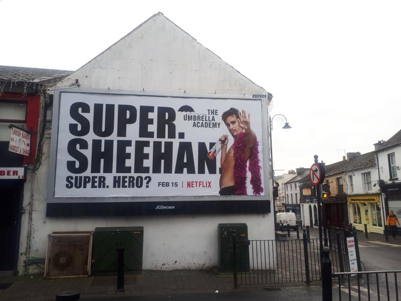 Netflix superhero Robert Sheehan brightens up his Laois home town