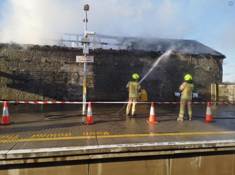 WATCH Fire at Portarlington train station Laois Live