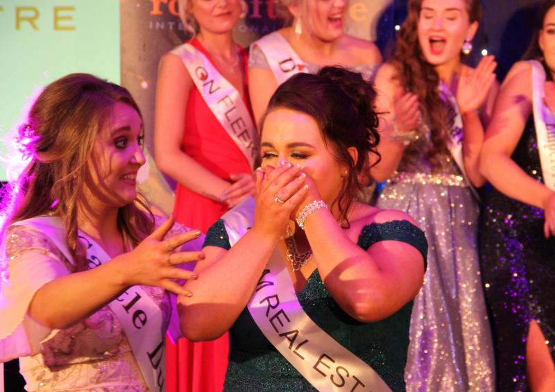 New Laois Rose student nurse Sarah Bergin played imaginary golf on stage