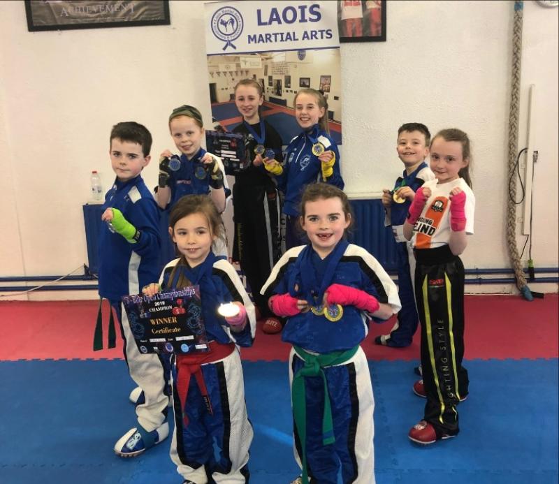 Massive medal haul for Laois Martial Arts youngsters