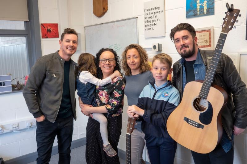Irish band The Riptide Movement perform hit songs at Laois school