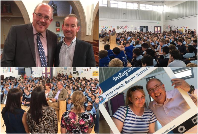 Laois school bids fond farewell to retiring principal after 40 years of teaching