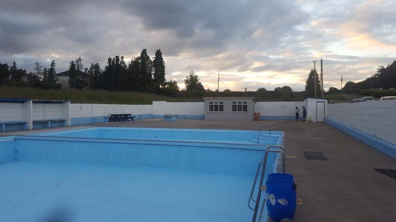 Ballinakill's restored outdoor swimming pool
