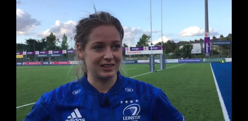 WATCH: Laois woman Grace Miller reflects on try-scoring debut for Leinster Rugby