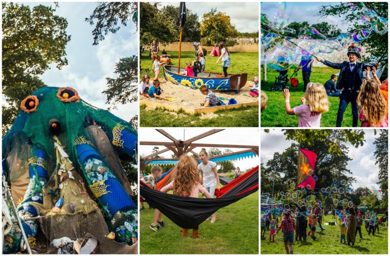 Colourful Little Picnic inside Stradbally's walled garden at Electric Picnic