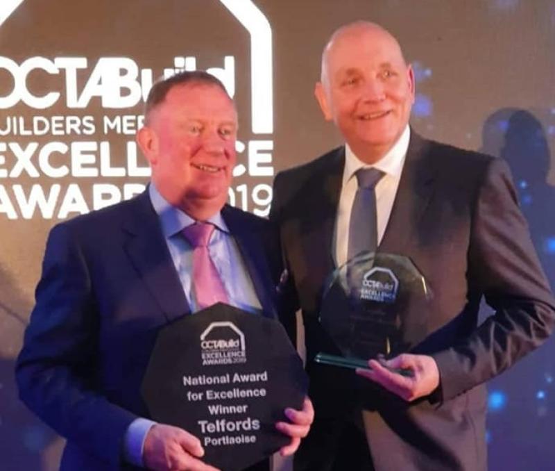 Telfords Portlaoise are national winners at the Octabuild Builders Merchant Excellence Awards 2019