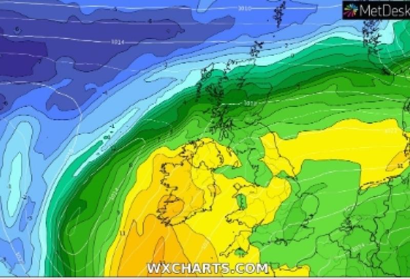 Weather forecast for New Year's Eve and New Year's Day for Ireland