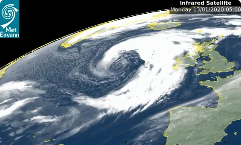 Storm brendan met Éireann