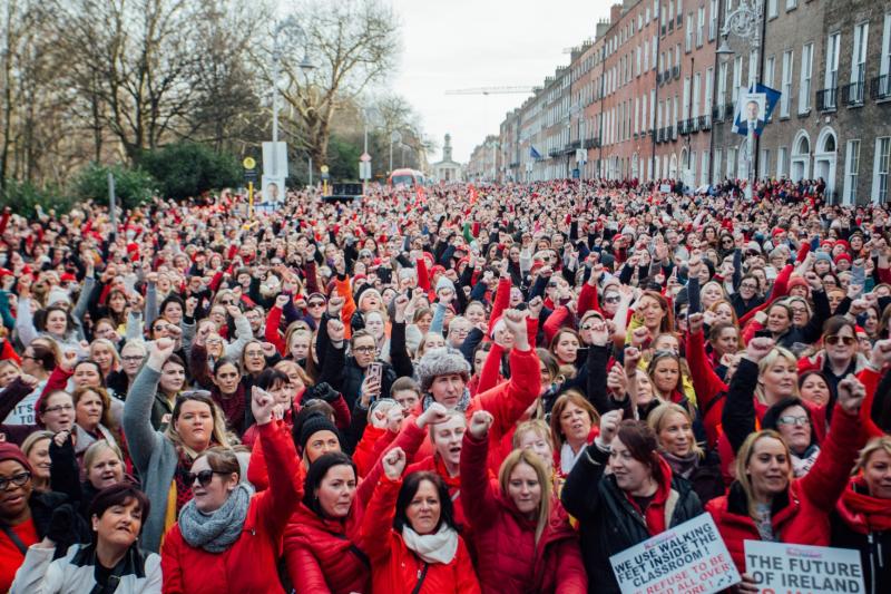 Laois childcare providers join thousands at Dublin protest demanding a new deal for childcare