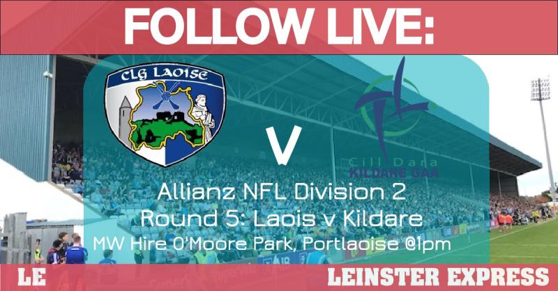 FOLLOW LIVE: All the action from the Laois footballers league clash with Kildare