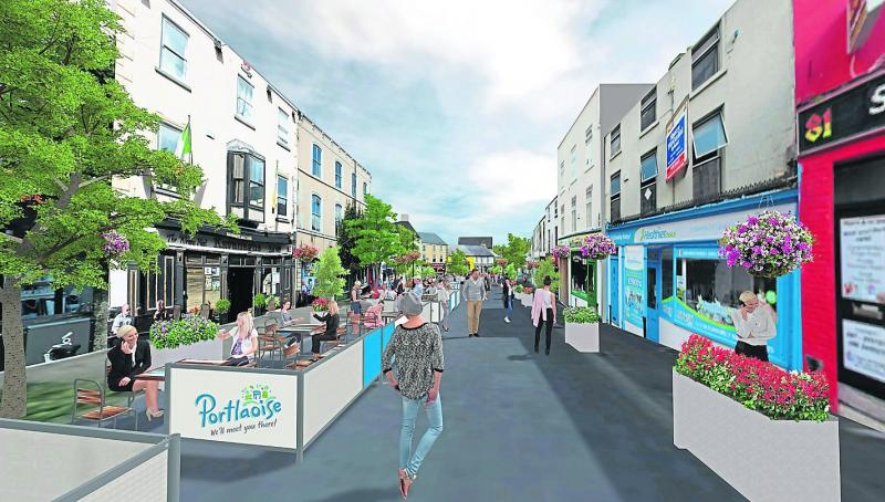 All of Portlaoise Main Street set for short trial ban on cars