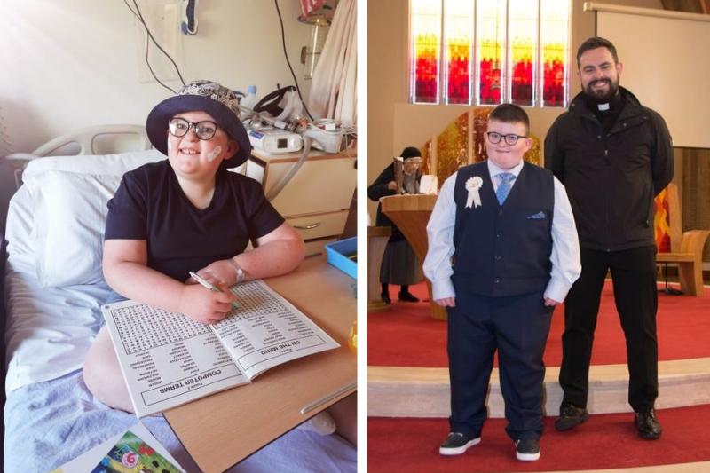 A special Holy Communion day for brave Laois boy