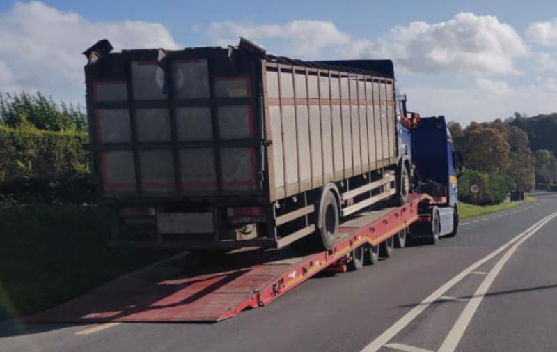 Cattle truck uninsured, unsafe and untaxed for years seized in Laois
