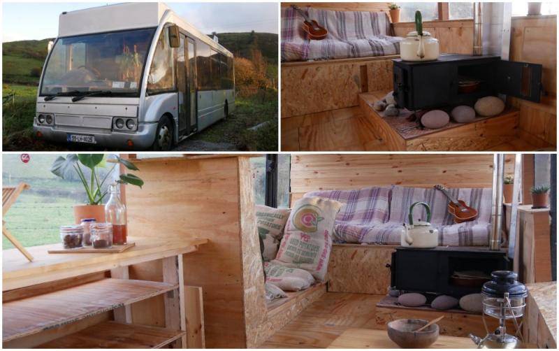WATCH: Take a tour of this bus converted into a tiny home on wheels - and it's for sale!