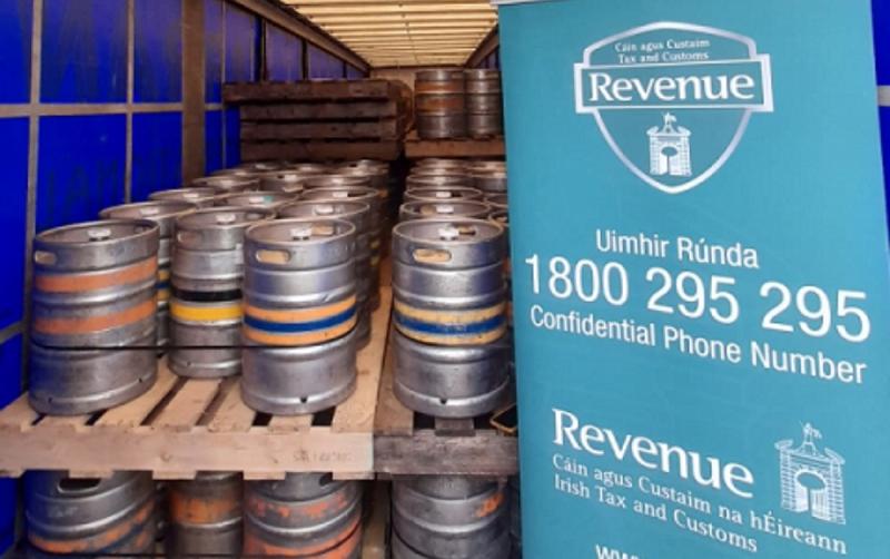 Nearly 17,000 litres of smuggled beer seized by Revenue officers at Irish port
