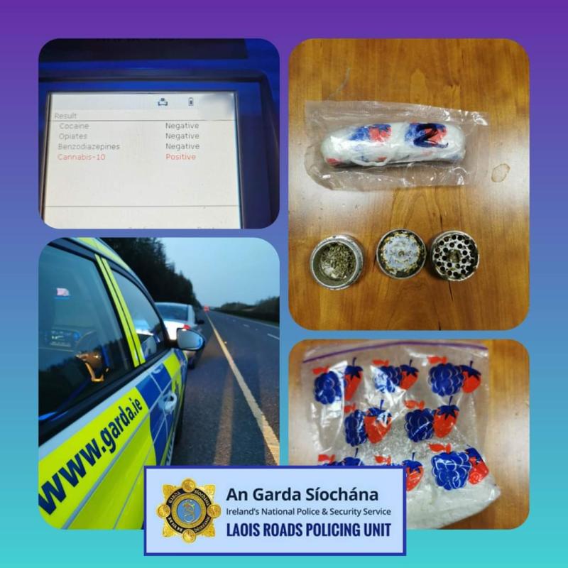 Laois Gardai seize cocaine after woman caught speeding under the influence