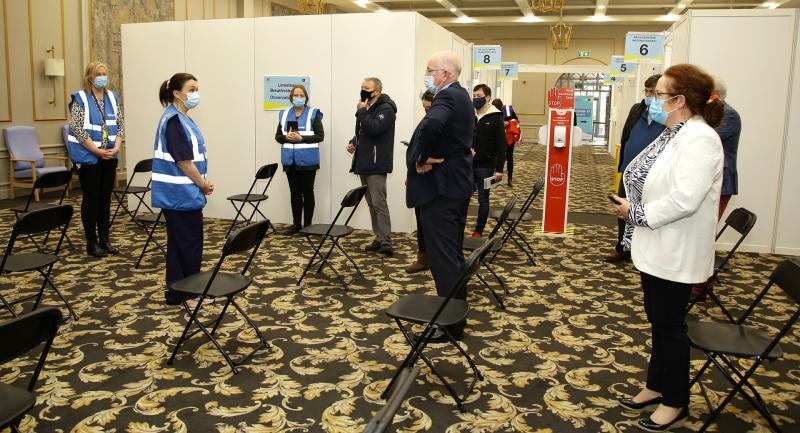 Nearly 1,500 people get Covid-19 jab in Laois mass vaccination centre