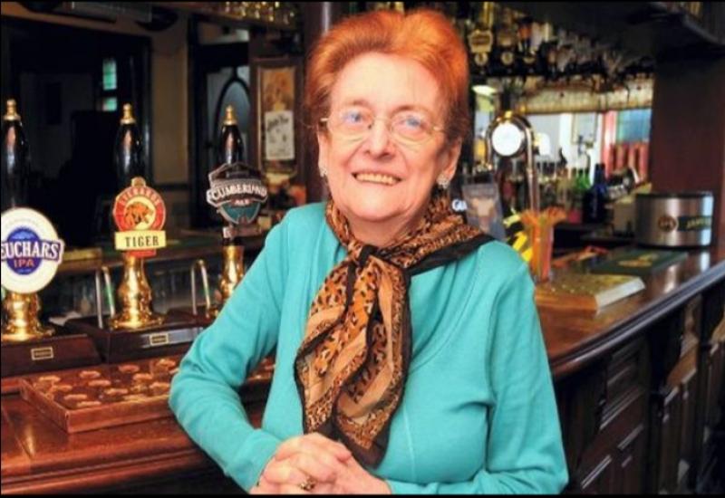 Muff's Nancy Murray (91) has been pulling pints behind the bar of Manchester's Peveril of the Peak pub since 1971.
