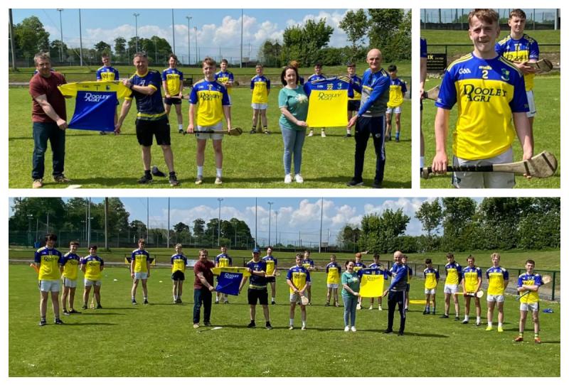 The big reveal: Abbeyleix GAA new minor jerseys a nod to past success as club pays tribute to sponsor