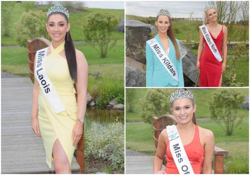 Miss Laois Alison Dyer and some of the other 29 Miss Ireland contestants.