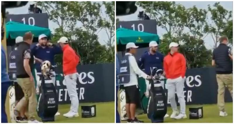 WATCH: Bizarre incident as spectator takes club from Rory McIlroy's bag at Scottish Open