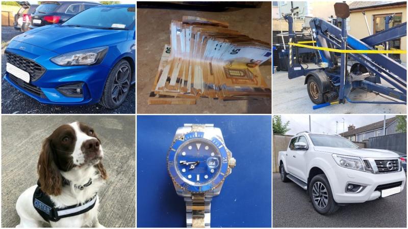 Cash, cars, Rolex watches and documents seized in Longford during major CAB raid at twelve locations 