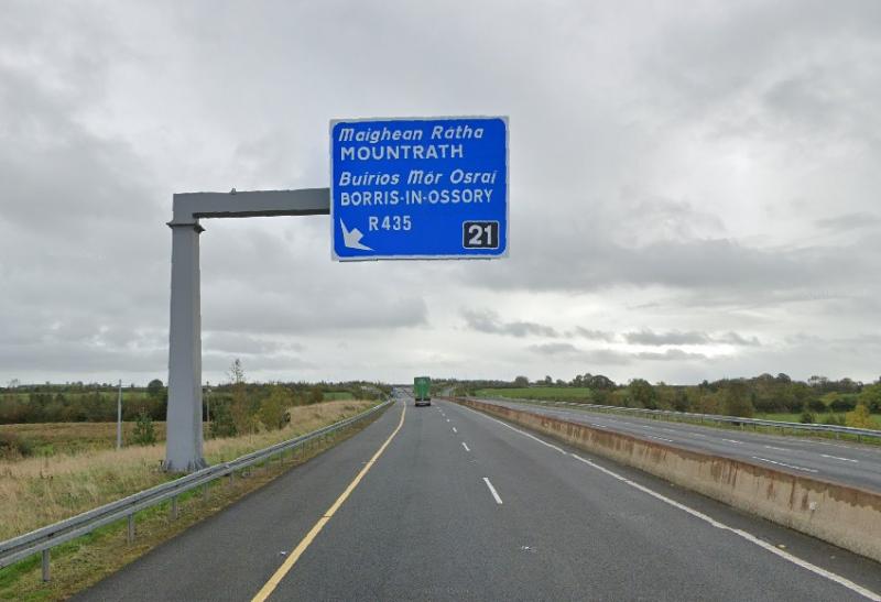 Laois motorway section closing over a weekend for night works