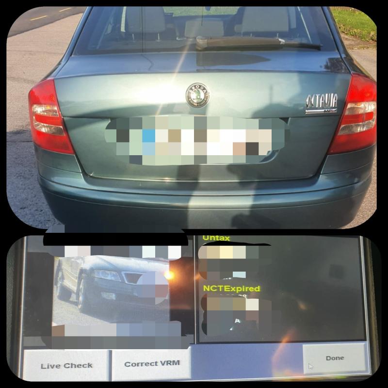 Skoda with no tax, insurance or NCT seized by Laois Offaly Gardaí