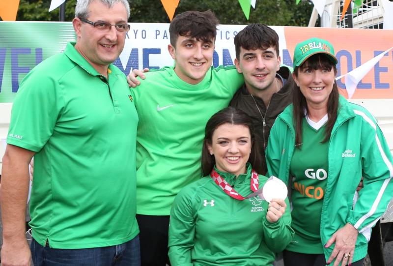 Turner 'overwhelmed' by hero's reception as she returns home to Portarlington