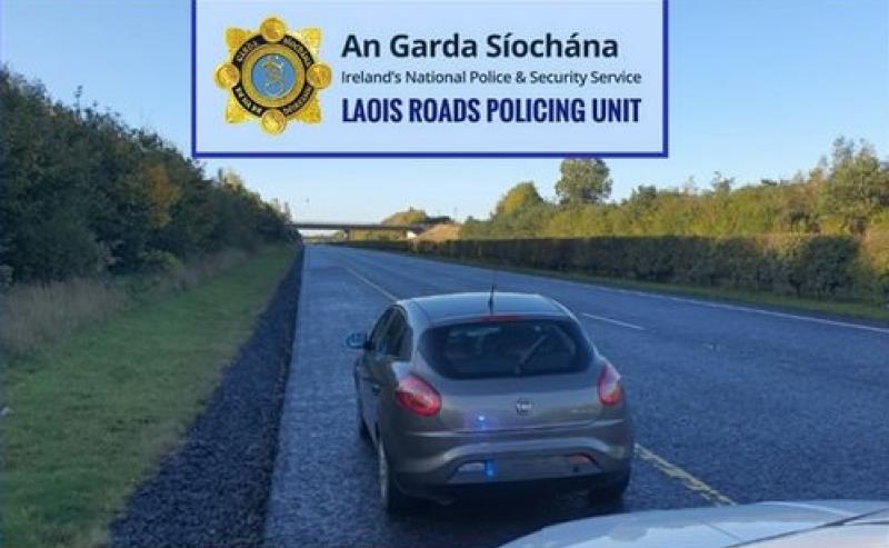 Instant action after disqualified driver caught driving on Laois motorway