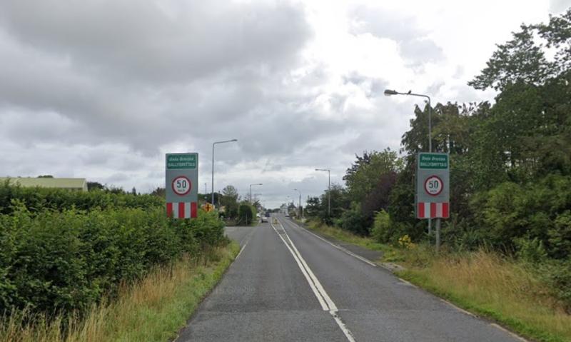 Slowing to late or not at all at flashing speed sign in Laois village