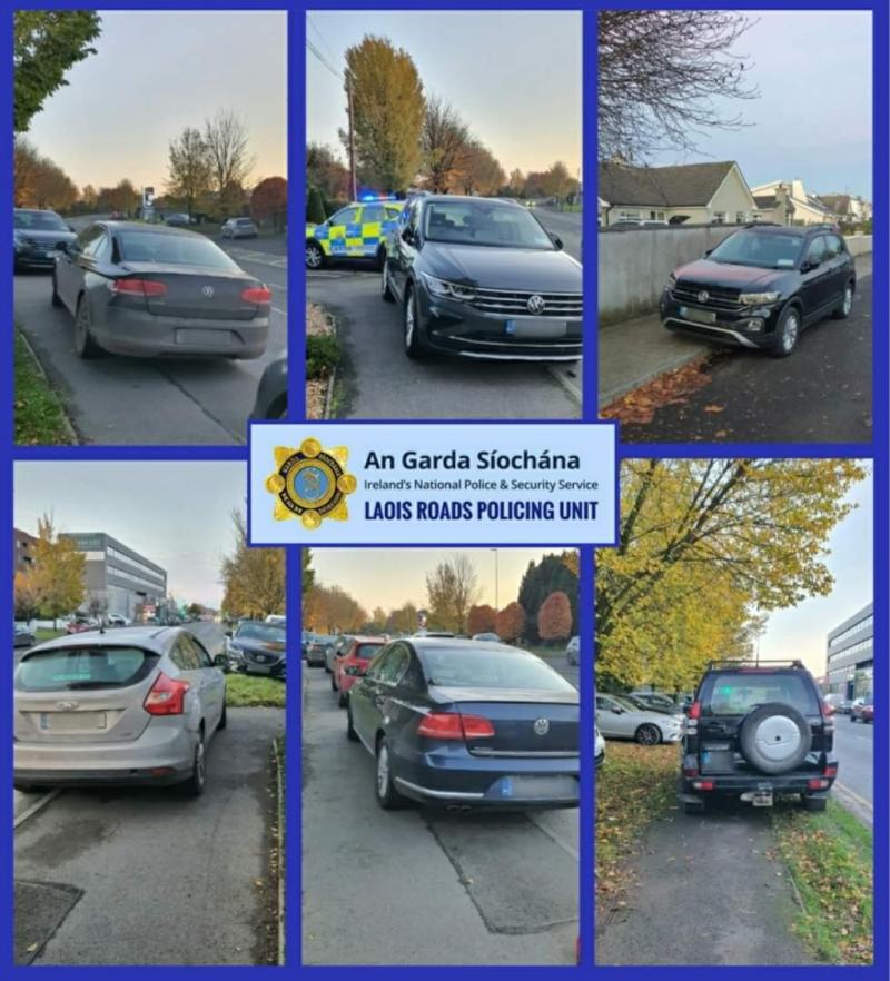 Gardai issue parking tickets to Laois GAA county final fans in Portlaoise