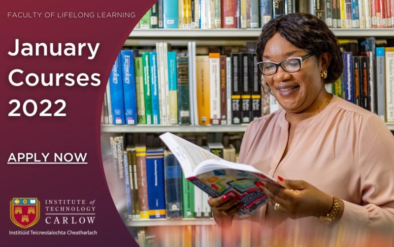 IT Carlow’s Faculty of Lifelong Learning presents its January Courses 2022