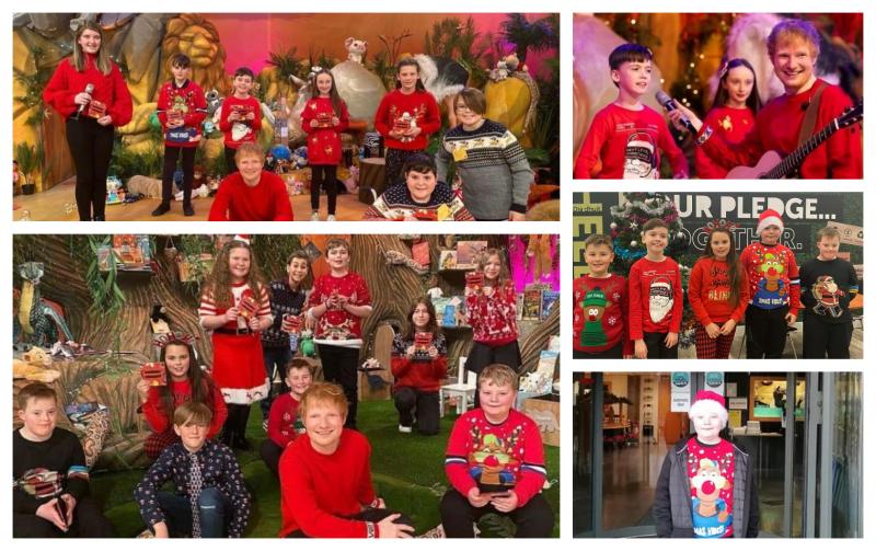 Laois children celebrate singing with Ed Sheeran on Late Late Toy Show