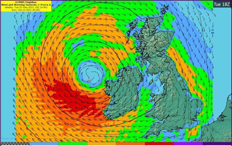 BREAKING: Status Red Weather Warnings issued for parts of Ireland as Storm Barra bears down on Ireland