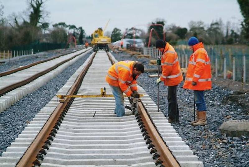 Irish Rail works on line line improvement
