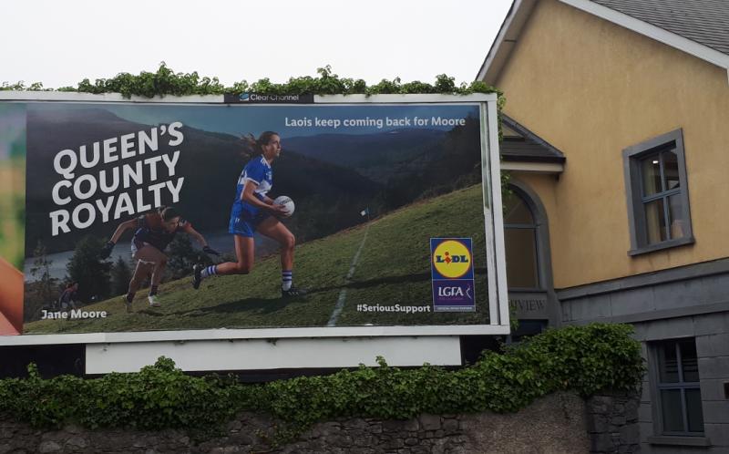 Big supermarket uses colonial Queen's County to promote Laois Ladies Gaelic Football