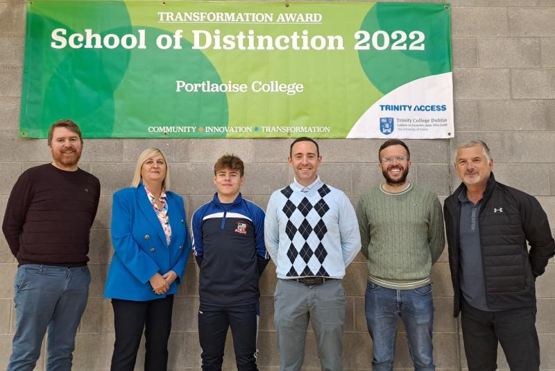 Laois school wins another Trinity School of Distinction award