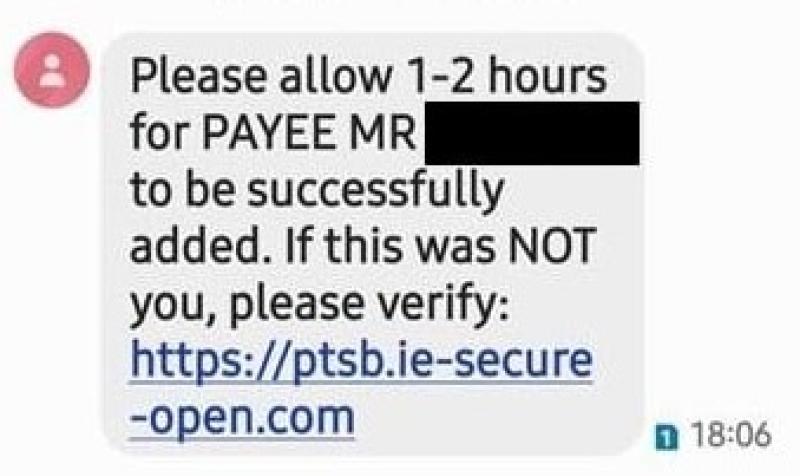 Laois Offaly Gardaí warning as 'smishing' fraud on increase