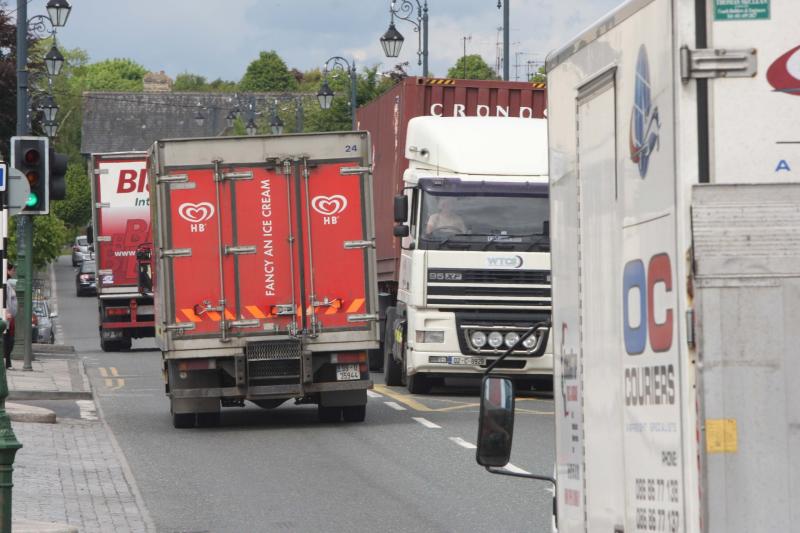30,000 trucks a year choking Laois towns to avoid motorway toll