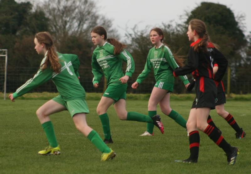 Super start to 2022 for Portlaoise AFC u14 girls as fantastic team performance sees them past Killeigh