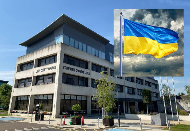 Laois urged to wear blue and yellow at Portlaoise Ukraine vigil