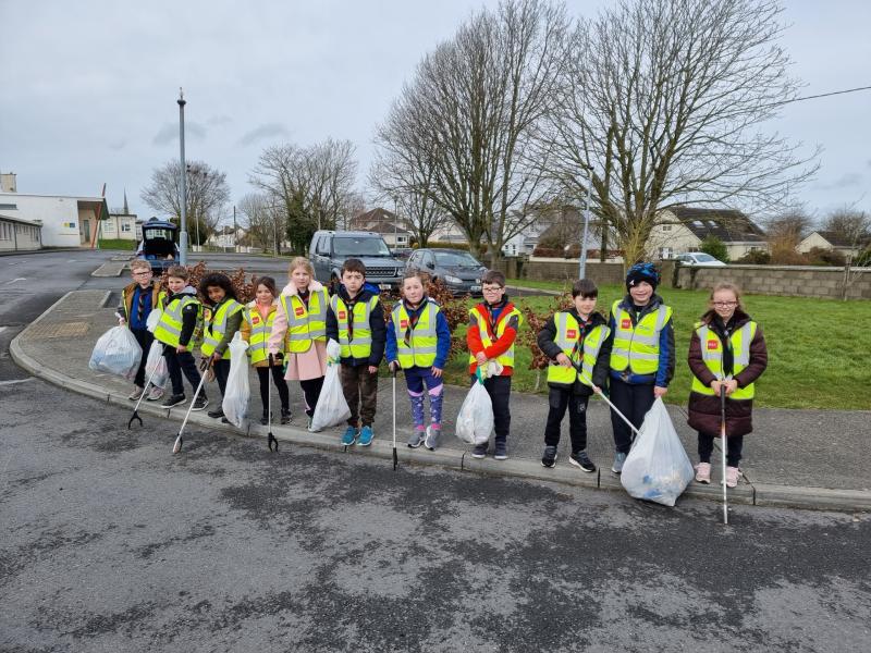 Laois scout troop beavers do some spring  cleaning for their community