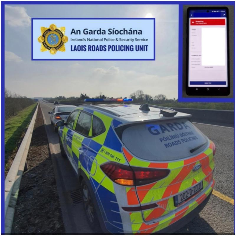 Car seized and alert issued by Laois Gardai