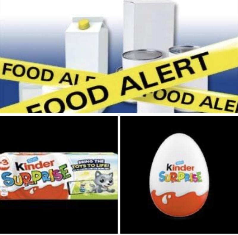 Salmonella warning issued over Kinder Surprise eggs. Laois Shoppers beware